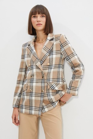 Plaid Blazer Jacket