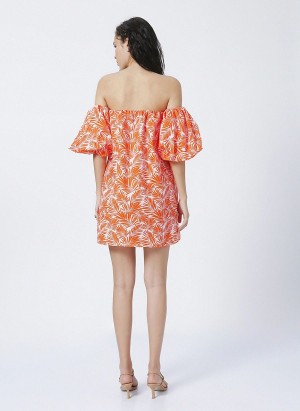 ORANGE SPOTTED DRESS