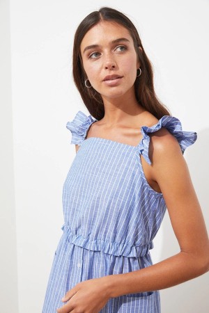 Striped Frilly Dress