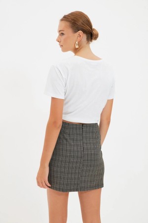 Buttoned Skirt