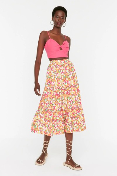 Multi Color High Waist Skirt