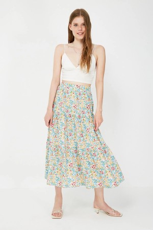 Multi Color High Waist Skirt