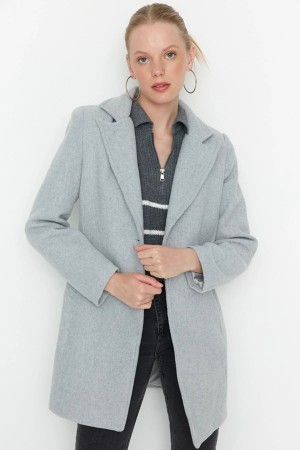 Buttoned Wool Cachet Coat