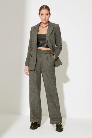 Anthracite Straight Cut Trousers