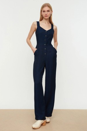 Buttoned Jumpsuits